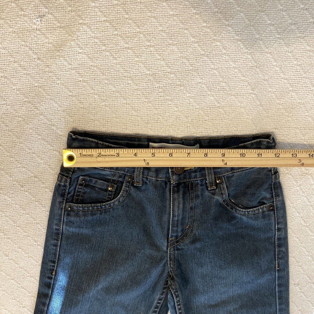 Levis Boys Size 8 Reg 550 24X22 Relaxed Fit Casual Blue Jeans 24 X 21 - Picture 7 of 16